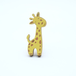 Poignées de tiroir pour enfants en bois d'acacia contemporain, durables, en forme de girafe, jaunes, faciles à installer, vente en gros - Product Image 3