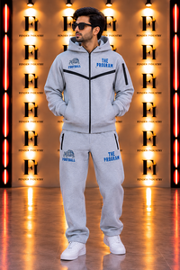 Men’s Tracksuit Set Embroidered Zip Up <b>Hoodie</b> Sweatshirt Hooded Set Sweatpants Streetwear <b>Running</b> Jogging Two Piece Outfit - Product Image 2