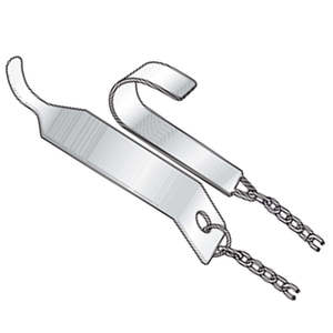 Retractor de tejido atraumático Parker, pinza Lowman manual, cadena de acero inoxidable, juego de instrumentos reutilizables de 850 mm de longitud - Product Image 4
