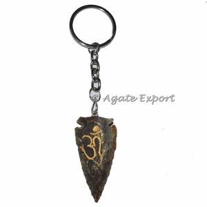 Feng Shui estilo Chakra sánscrito piedra caída llavero conjunto ágata piedra preciosa tallada en técnica de grabado - Product Image 6