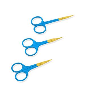 Ciseaux pointus à ressort en acier inoxydable pour la coupe des sourcils Logo personnalisé Marque privée Ciseaux à sourcils droits - Product Image 5