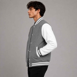 Chaqueta Varsity de Lana Premium Resistente al Viento, Estilo Retro Universitario, Diseño Personalizable, Chaqueta Varsity Duradera - Product Image 5