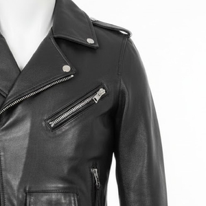 Chaqueta de Cuero para Hombre, Estilo Casual, Color Sólido, Nueva Moda, Cómoda, Ropa de Calle - Product Image 3