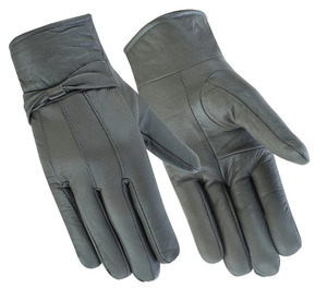 Gants de conduite en cuir gris pour femmes, unisexes, toutes saisons, noirs, doux au toucher, confortables et antidérapants - Product Image 3