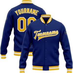 Chaquetas Universitarias Personalizables para Hombre y Jóvenes, Chaqueta de Béisbol Personalizada con Nombre, Número y Logotipo, Cierre de Cremallera, Talla XS - Product Image 2