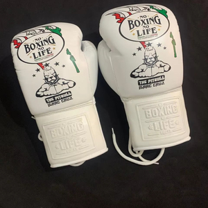 No Boxing No Life <b>Gloves</b> Lace Up <b>Type</b> Sparring Training Boxing <b>Gloves</b> All Size - Product Image 1