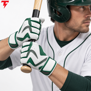 Baseball Batting <b>Gloves</b> Leather Soft Comfortable Fit Strong Grip Breathable Design Durable Lightweight Full Finger <b>Sports</b> <b>Gloves</b> - Product Image 5