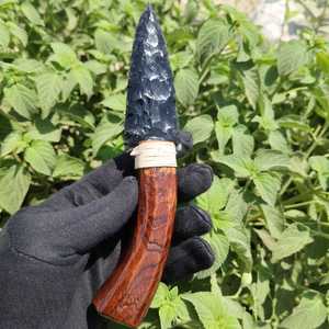 ขายส่งดาบคริสตัลออบซิเดียนสีดำธรรมชาติ NEW STAR AGATE สัมผัสเหมือนจริง ทำด้วยมือ ของตกแต่งบ้าน ของสะสม - Product Image 5