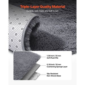 Tappeti Moderni per Interni 8 X 10 Piedi, Morbidi Tappeti Pelosi per Soggiorno, Camera da Letto, Veranda - Product Image 6