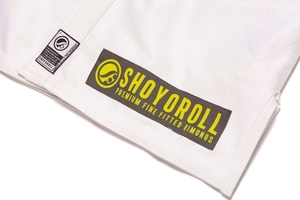 Uniforme Profesional de Jiu-Jitsu Brasileño Shoyorol Blanco OEM, Lote N.° 75, 100% Algodón, Kimono de Jiu-Jitsu, Conjunto de Uniforme CP-BJJ-12 - Product Image 6