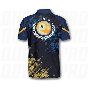 Ropa para Jugadores y Torneos, Camiseta de Billar Personalizada, Polo Deportivo Transpirable de Secado Rápido para Hombre, Sublimado - Product Image 2