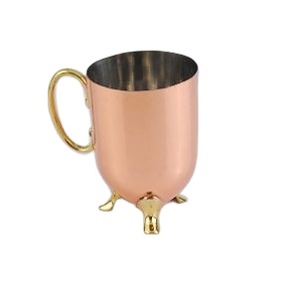 Venta caliente Moscow Mule Spouted Mug con mango de cobre y latón Embalaje personalizado Nuevo diseño Precio de fábrica para regalos de café - Product Image 3