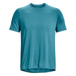 Camiseta de Punto para Hombre, Nueva Colección 2026, Cuello Redondo, Color Sólido, Manga Corta, Corte Regular, Secado Rápido, Informal, Azul, para Gimnasio - Product Image 5