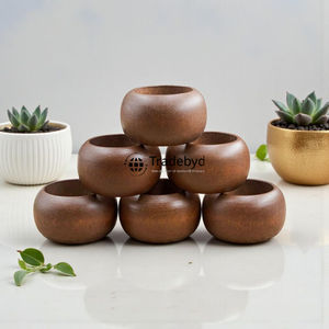 แหวนรองผ้าเช็ดปากไม้สไตล์โมเดิร์น งานแฮนด์เมดสุดหรู สำหรับตกแต่งโต๊ะอาหาร โดย Tradebyd - Product Image 3