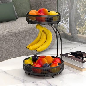 Superior Quality Black Color Solid Iron Fruits and <b>Vegetables</b> <b>Storage</b> <b>Basket</b> and Bucket Latest Designer Metal <b>Basket</b> From Indian - Product Image 4