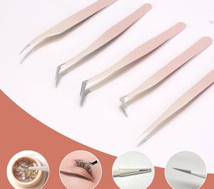Pinzas de Acero Inoxidable Clásicas de Alta Calidad para Extensiones de Pestañas, Punta Puntiaguda, Instrumento de Belleza para Maquillaje - Product Image 5