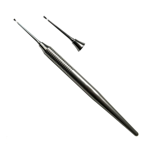 Curette dentaire et curette pour implant antérieur |   Outil parodontal à une extrémité en acier inoxydable avec manche en métal - Product Image 1
