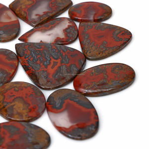 Radha Arts Natural <b>Red</b> Seam Agate Cabochon Lot Mix Shapes & Sizes Loose Gemstones for Jewelry Making Wholesale Price Rajasthan - Product Image 5