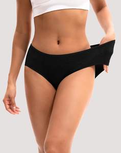 Braguitas Hipster para Mujer Natural Comfort, Tejido de Punto Suave, Transpirable, Ecológico, Elástico, Sujeción Segura, Uso Diario - Product Image 1