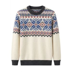 Pulls personnalisés durables à col en V et manches longues, avec cordon tressé, poignets côtelés épais, couleur beige chiné, chauds et chauffants - Product Image 3