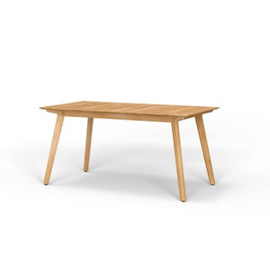 Table à manger rectangulaire en bois scandinave, mobilier moderne pour la maison, design stable, 4 places, pieds en bois massif - Product Image 1