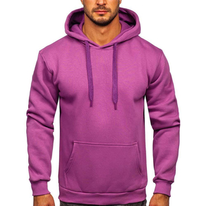 High Quality 100% Cotton <b>Plain</b> Pullover Breathable <b>Hoodies</b> for Men 500GSM Heavyweight Oversized Boxy Fit Cropped Hoodie Men - Product Image 5