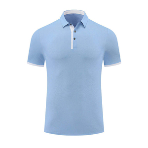 Men's Short Sleeve <b>Polo</b> Shirt With Contrast Trim Regular Fit Casual Style Pique Knitted Cotton Solid Color - Product Image 4