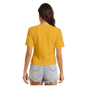 T-shirt court pour femme en gros – Vêtements de sport personnalisés en tissu de haute qualité – Tenue de gym confortable et élégante - Product Image 6