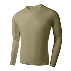 Top Quality <b>Polyester</b> <b>T</b>-<b>Shirt</b> For Men Pullover Slim Fit Quick Dry <b>Polyester</b> Crew Neck Long Sleeve <b>T</b> <b>Shirts</b> With OEM Service - Product Image 2