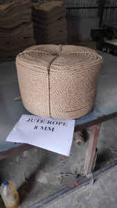 Cuerda de Yute 100% Natural, Ecológica, Duradera, Biodegradable, de Alta Calidad, de 8 mm, de 3 Hilos, Trenzada, Multiusos, Empalmable, JF - Product Image 5