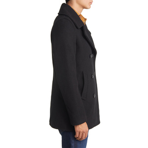 Manteau long décontracté pour homme en laine haut de gamme, croisé, ajusté, chaud, double face, automne-hiver - Product Image 3