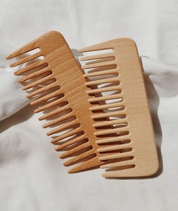 Peine Unisex de Madera de Neem de Alta Calidad, Artesanía India 100% Auténtica, Ecológico, de Dientes Anchos, para Cabello y Barba, Orgánico, Anticaspa - Product Image 2