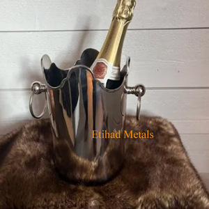 Silver Plated Wine Chillers Antique Silver Wine Chillers - Product Image 2