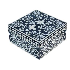 Vente chaude boîte à bijoux incrustation d'os incrustation d'os à la main avec incrustation d'os de couleur naturelle boîte décorative pour la maison meilleure vente - Product Image 1