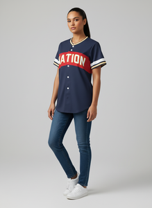 Camiseta de Béisbol y Sóftbol Retro Personalizada, Uniforme de Malla Transpirable, Estampado en Relieve, Antibacteriano, 100% Poliéster, Números y Nombres del Equipo - Product Image 5