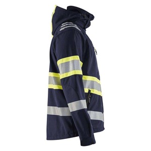 Men's Professional Standard <b>Softshell</b> Safety <b>Jacket</b> <b>High</b> <b>Visibility</b> Welded Seam Level D Protection Warm Workwear Constriction - Product Image 2