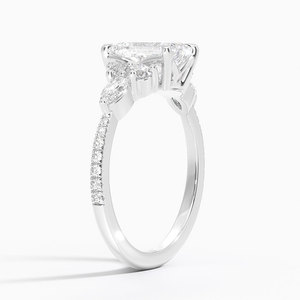 Anillo BOJ 0131 con Corte Esmeralda, Plata 925, Anillo Solitario de Lujo con Engaste de Puntas Marquise, Diamante de 2ct, Color D, VVS1, Moissanita, Certificado GRA, en Oferta - Product Image 2