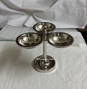 Recipiente Giratorio de Acero Inoxidable de Lujo para Condimentos, Nueces y Aperitivos con Asa Central, Tazón para Dulces y Frutos Secos para Mostrador - Product Image 4