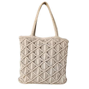 Bolso de mano bohemio de macramé de la mejor calidad, recién llegado 100%, de macramé bolso de hombro a precio barato hecho a mano, bolso de macramé - Product Image 1
