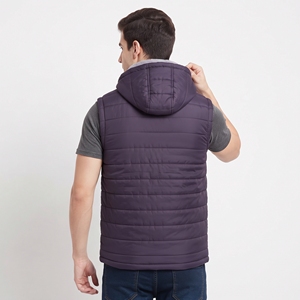 Chaleco Acolchado de Invierno para Hombre de Alta Calidad con Capucha, Sin Mangas, Casual, Cálido, con Cremallera, para Exteriores - Product Image 2