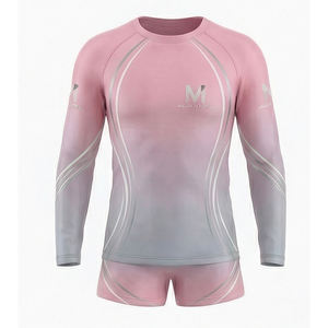 ชุดยูนิฟอร์มเชียร์ลีดเดอร์ผ้าโพลีเอสเตอร์พิมพ์ลายประสิทธิภาพสูง เสื้อแขนยาว กางเกงขาสั้น ชุดฝึกซ้อมและแข่งขันระดับมืออาชีพ - Product Image 1