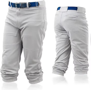Top Quality <b>Men's</b> Baseball\Softball Pants Adults Wear Button Closure Durable Knee Length Sublimation Custom Baseball <b>Knickers</b> - Product Image 2