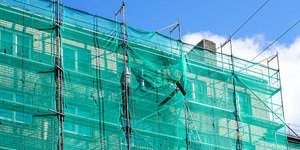 <b>Green</b> HDPE Safety Net Construction Protective Mesh Scaffolding <b>Netting</b> Weatherproof Building Protection - Product Image 4