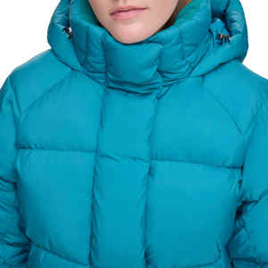 Puffer Jacket Windbreak Wholesale Custom Lightweight Quilted Puffer Baggy Oversized Hooded Down Jacket for Women - Product Image 2