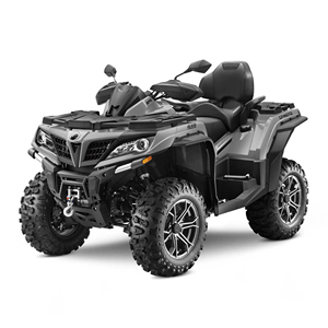 Quad 4x4 gris, transmission automatique par chaîne, châssis en aluminium, suspension intégrale, véhicule utilitaire léger pour l'aventure - Product Image 1