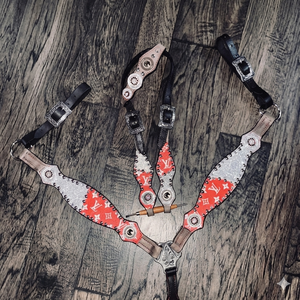 บังเหียนหนังวัวแท้ 100% ขายดีอันดับต้นๆ พร้อมอุปกรณ์สแตนเลส  ผู้ผลิตบังเหียนแบบตะวันตกขายส่ง - Product Image 1