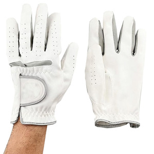 Gants de golf personnalisés pour femmes, respirants, antidérapants, avec fermeture auto-agrippante, en cuir Cabretta, logo personnalisé pour les mains - Product Image 4