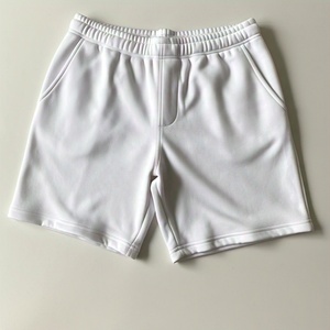 Short de sport en coton pour hommes OEM Short de sport athlétique français confortable 100% Short de sport pour hommes de couleur unie personnalisé et écologique - Product Image 2