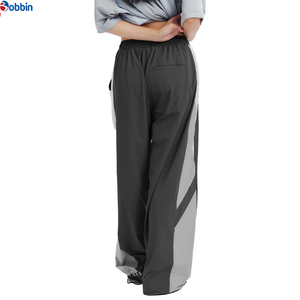 Pantalones de Hombre Transpirables con Cordón Ajustable, Pantalones Anchos de Alta Calidad para Hombre, Cintura Elástica, Bloques de Color, Franja Lateral, Pantalones Casuales de Verano - Product Image 2