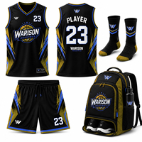 Ensemble d'uniformes de basketball sublimés personnalisés pour hommes, maillot et short de sport, kit d'équipe de basketball, kit d'entraînement de basketball